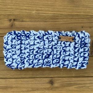 Handmade Royal Blue & White Headband